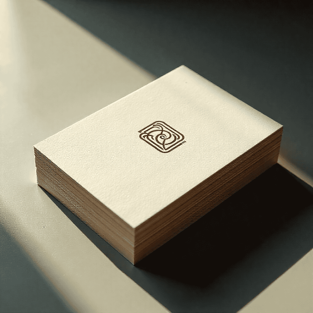Premium business cards with spot UV finish